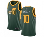 Women's Utah Jazz #10 Mike Conley Green Swingman Jersey - Earned Edition
