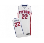 Men Adidas Detroit Pistons #22 Avery Bradley Authentic White Home NBA Jersey