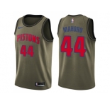Men Nike Detroit Pistons #44 Rick Mahorn Green Salute to Service NBA Swingman Jersey