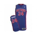 Men's Adidas Detroit Pistons #24 Mateen Cleaves Authentic Royal Blue Road NBA Jersey