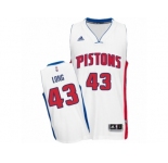 Men's Adidas Detroit Pistons #43 Grant Long Swingman White Home NBA Jersey