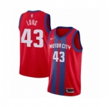 Men's Detroit Pistons #43 Grant Long Swingman Red Basketball Jersey 2019-20 City Edition