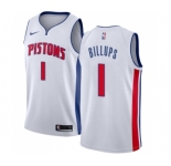 Men's Nike Detroit Pistons #1 Chauncey Billups Swingman White Home NBA Jersey - Association Edition