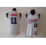 nba detroit pistons #11 thomas white[swingman]