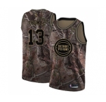 Women's Nike Detroit Pistons #13 Khyri Thomas Swingman Camo Realtree Collection NBA Jersey