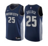 Women's Nike Detroit Pistons #25 Reggie Bullock Swingman Navy Blue NBA Jersey - City Edition