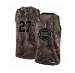 Women's Nike Detroit Pistons #27 Zaza Pachulia Swingman Camo Realtree Collection NBA Jersey