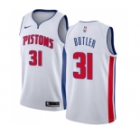 Women's Nike Detroit Pistons #31 Caron Butler Swingman White Home NBA Jersey - Association Edition