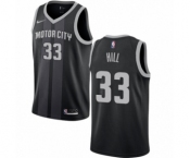 Women's Nike Detroit Pistons #33 Grant Hill Swingman Black NBA Jersey - City Edition