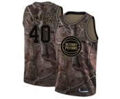 Women's Nike Detroit Pistons #40 Bill Laimbeer Swingman Camo Realtree Collection NBA Jersey