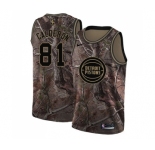 Women's Nike Detroit Pistons #81 Jose Calderon Swingman Camo Realtree Collection NBA Jersey