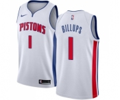 Youth Nike Detroit Pistons #1 Chauncey Billups Swingman White Home NBA Jersey - Association Edition