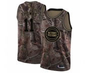 Youth Nike Detroit Pistons #11 Isiah Thomas Swingman Camo Realtree Collection NBA Jersey