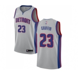 Youth Nike Detroit Pistons #23 Blake Griffin Swingman Silver NBA Jersey Statement Edition