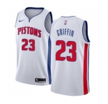 Youth Nike Detroit Pistons #23 Blake Griffin Swingman White NBA Jersey - Association Edition