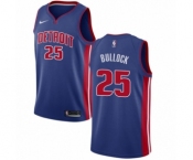 Youth Nike Detroit Pistons #25 Reggie Bullock Swingman Royal Blue NBA Jersey - Icon Edition