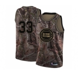 Youth Nike Detroit Pistons #33 Grant Hill Swingman Camo Realtree Collection NBA Jersey