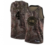Youth Nike Detroit Pistons #4 Joe Dumars Swingman Camo Realtree Collection NBA Jersey
