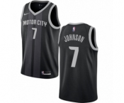 Youth Nike Detroit Pistons #7 Stanley Johnson Swingman Black NBA Jersey - City Edition