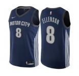Youth Nike Detroit Pistons #8 Henry Ellenson Swingman Navy Blue NBA Jersey - City Edition