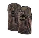Youth Nike Detroit Pistons #9 Langston Galloway Swingman Camo Realtree Collection NBA Jersey