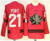 Men's Canada Hockey #21 Brayden Point Red Stitched Jersey
