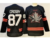 Men's Canada Hockey #87 Sidney Crosby Black Stitched Jersey
