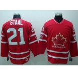 nhl team canada #21 staal  2010 olympic red