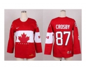 women nhl jerseys team canada #87 crosby red[2014 winter olympics]