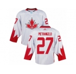 Youth Adidas Team Canada #27 Alex Pietrangelo Authentic White Home 2016 World Cup Ice Hockey Jersey