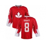 Youth Adidas Team Canada #8 Drew Doughty Premier Red Away 2016 World Cup Ice Hockey Jersey