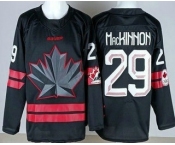 Youth Canada #29 Nathan MacKinnon Black 2026 Olympics Authentic Jersey