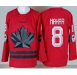 Youth Canada #8 Cale Makar Red 2026 Olympics Authentic Jersey