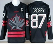 Youth Canada #87 Sidney Crosby Black 2026 Olympics Authentic Jersey