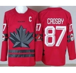 Youth Canada #87 Sidney Crosby Red 2026 Olympics Authentic Jersey