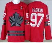 Youth Canada #97 Connor McDavid Red 2026 Olympics Authentic Jersey