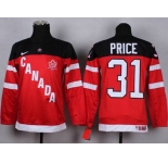 youth nhl jerseys team canada #31 price red[100 th]
