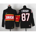 youth nhl jerseys team canada #87 crosby black[2014 winter olympics]