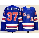Men's USA #37 Connor Hellebuyck Royal 2025-2026 Stitched Jersey