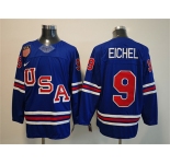 Men's USA #9 Jack Eichel Royal 2025-2026 Stitched Jersey