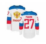 Men's Adidas Team Russia #27 Artemi Panarin Premier White Home 2016 World Cup of Hockey Jersey