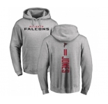 Football Atlanta Falcons #11 Julio Jones Ash Backer Pullover Hoodie