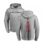 Football Atlanta Falcons #18 Calvin Ridley Ash Backer Pullover Hoodie
