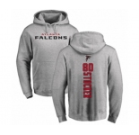 Football Atlanta Falcons #80 Luke Stocker Ash Backer Pullover Hoodie