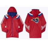 NFL St. Louis Rams dust coat trench coat windbreaker 6
