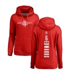 NBA Women's Nike Houston Rockets #6 Vincent Edwards Red Backer Pullover Hoodie