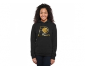 Women's Indiana Pacers Gold Collection Pullover Hoodie Black
