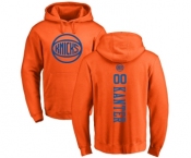 NBA Nike New York Knicks #00 Enes Kanter Orange One Color Backer Pullover Hoodie