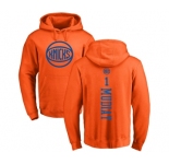 NBA Nike New York Knicks #1 Emmanuel Mudiay Orange One Color Backer Pullover Hoodie