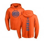 NBA Nike New York Knicks #13 Joakim Noah Orange One Color Backer Pullover Hoodie